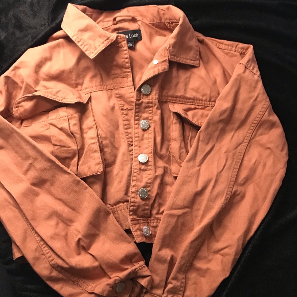 Cropped Brown Jean jacket